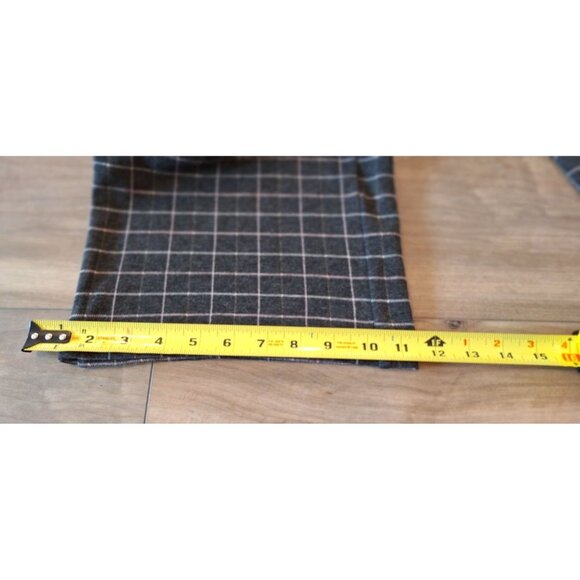 J. Jill Black Check Pleated Full Leg Cropped Ponte Pant Size XS - Picture 12 of 13